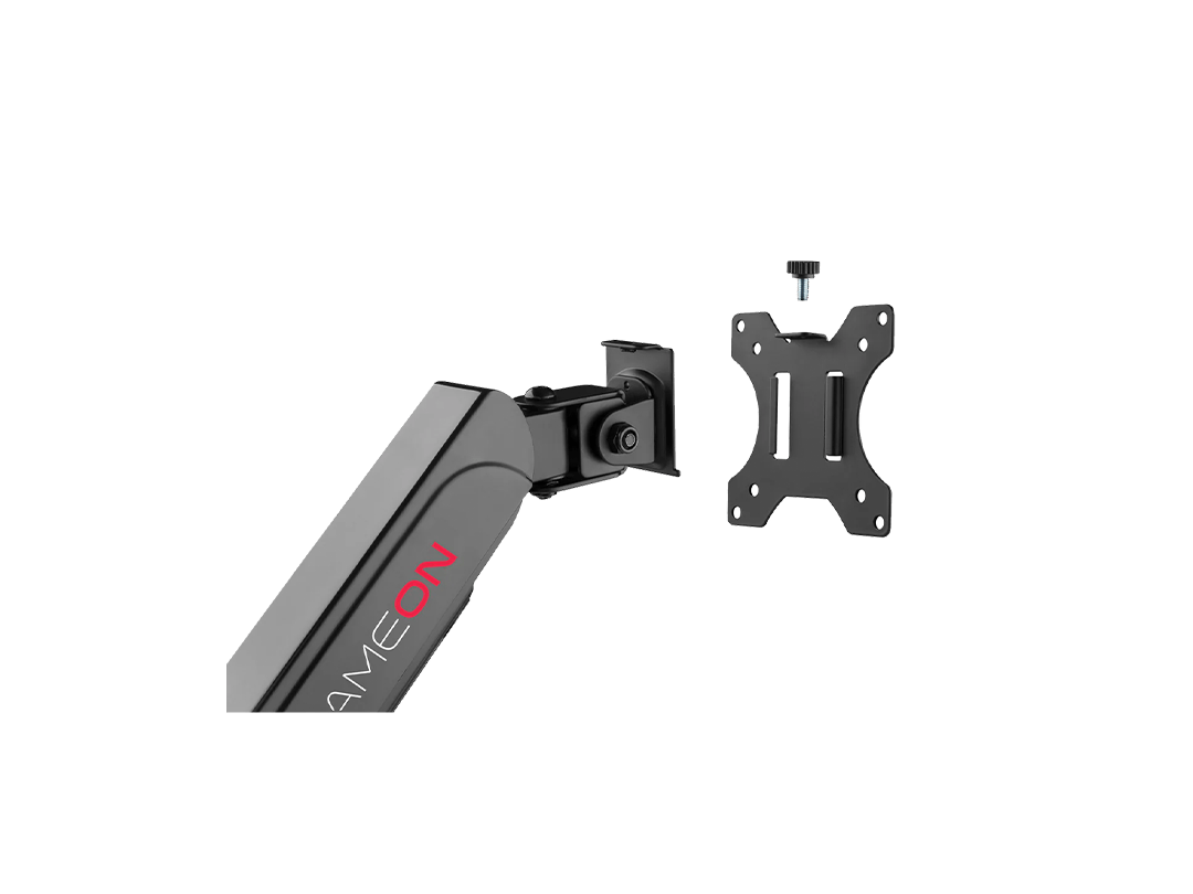 GAMEON GO-3363 Pole-Mounted Spring-Assisted Single Monitor Arm For Gaming And Office Use, 17 GAMEON GO-3363 Pole-Mounted Spring-Assisted Single Monitor Arm For Gaming And Office Use, 17